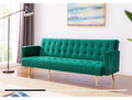Luxury Velvet Green Sofa Bed