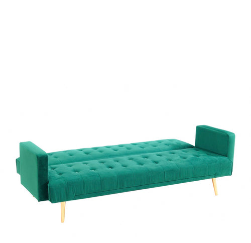 Luxury Velvet Green Sofa Bed